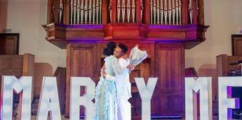 Gospel singer Moses Bliss proposes to his partner in London