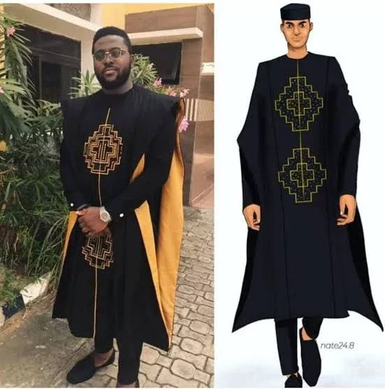 Black Agbada Styles For Men To Rock An Event.