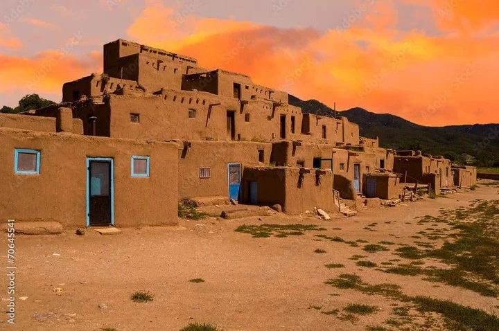 The Adobe Homes of Taos Pueblo 