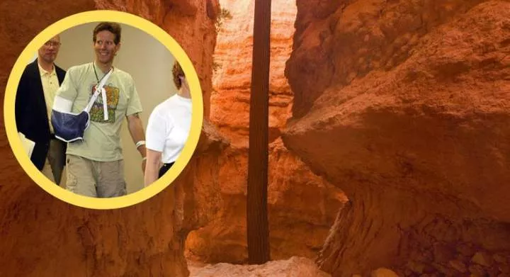 How man survived being trapped under a rock for 127 hours