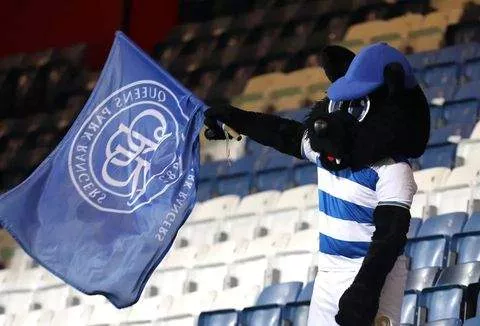 QPR mascot waving the club flag -- Getty