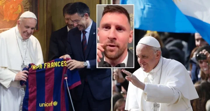Pope Francis names 'greatest gentleman' in football - not Leo Messi