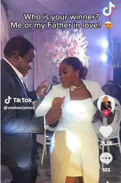 Veekee James Called Out for Rocking Her Father-In-Law on the Dance Floor Veekee James Called Out for Rocking Her Father-In-Law on the Dance Floor