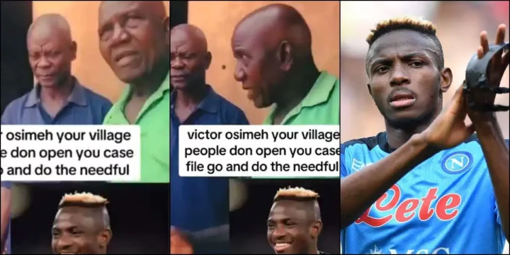 Victor Osimhen's alleged relatives call him out for reportedly abandoning them in village