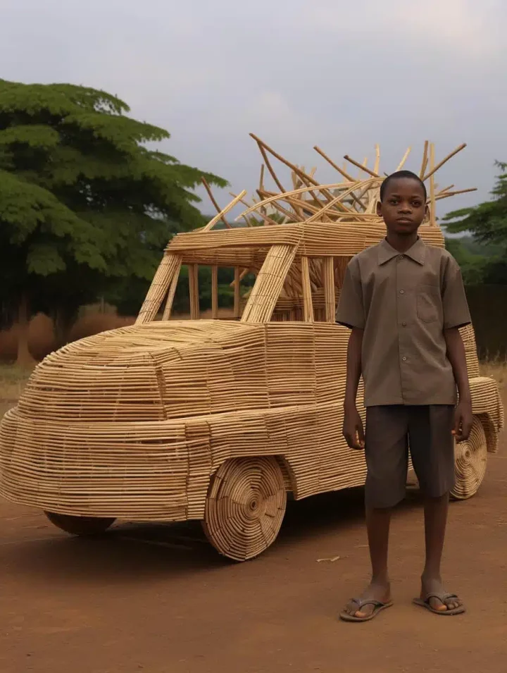 'This talent is useless' - Man rubbishes teenage boy's crafted car