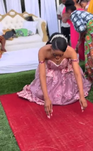 'Which country is this?' - Video of bride asked to lie down before her husband on their traditional wedding day goes viral