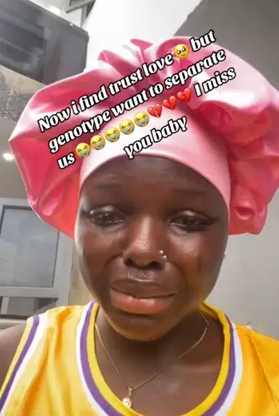 'After finding my dream man' - Lady weep bitterly as her genotype fails to match that of her partner