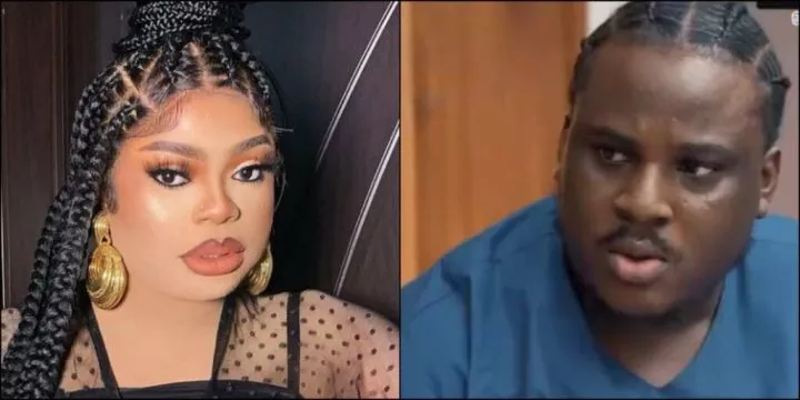 Bobrisky blows hot as Isbae U refers to him as 'ex-convict'