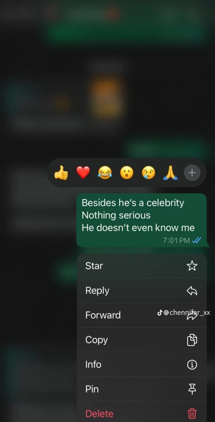 Nigerian man ends 7-day relationship with girlfriend as she posts actor Timini on WhatsApp, captions it 'my love'