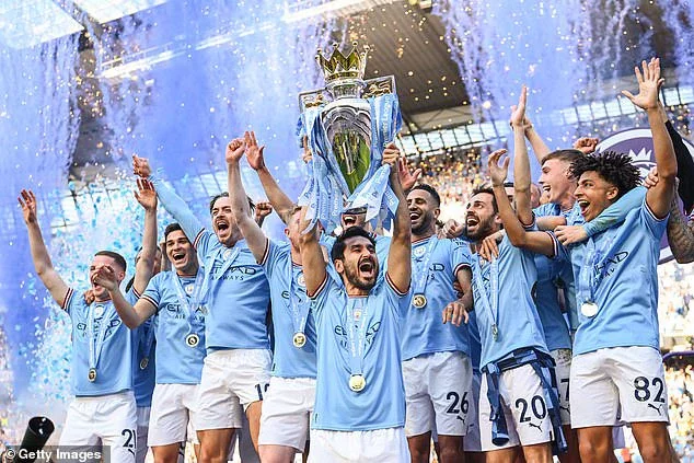 Manchester City are looking to become the first side in history to win five straight league titles