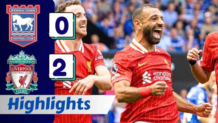 Ipswich Town 0 - 2 Liverpool (Aug-17-2024) Premier League Highlights