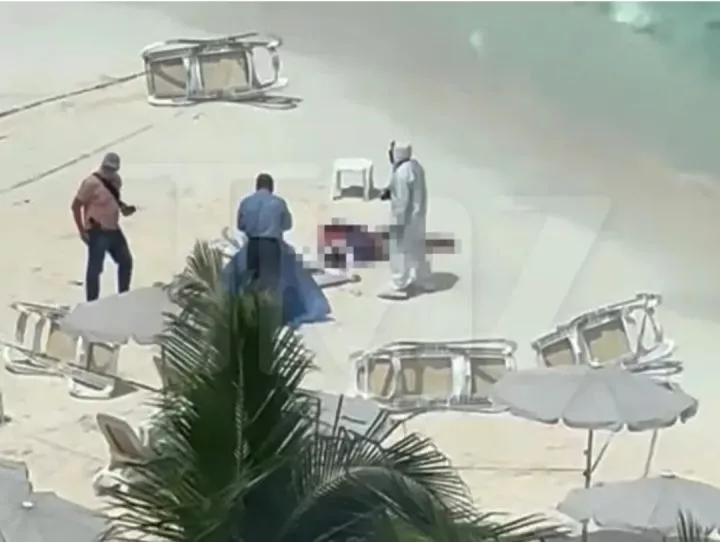 Man shot de@d by ass@ssins outside luxury Cancun resort (video)