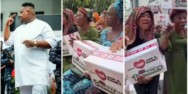 Cubana Chief Priest donates food items, cash to widows, disabled