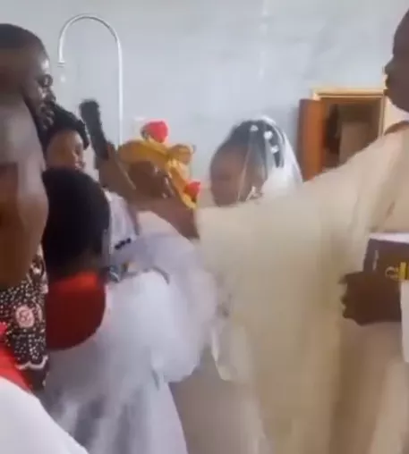 Woman reveals how Catholic Priests are treated abroad as she reacts to video of Nigerian priest hitting a Mass server