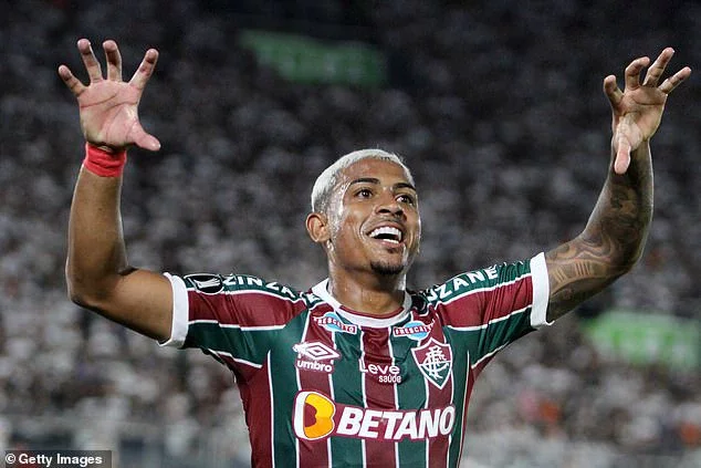 John Kennedy has lost his place in the Fluminense team but is still rated extremely highly