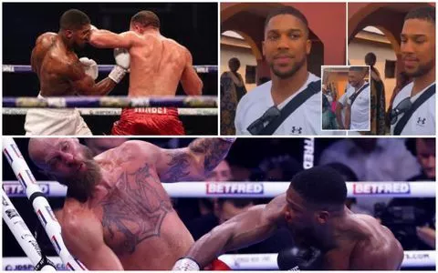 'One punch is enough' - Reaction as Anthony Joshua is seen in Nigeria without security