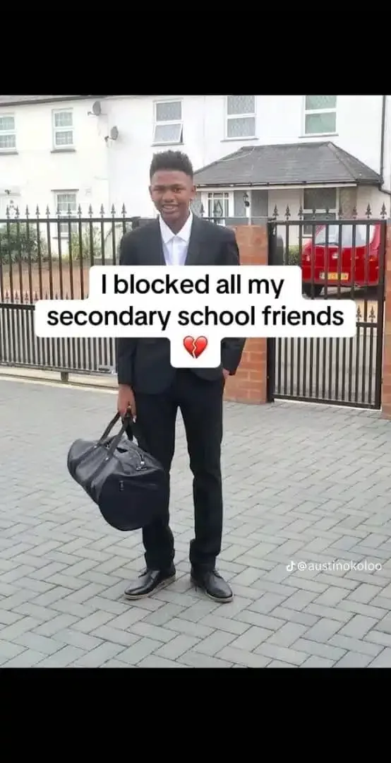 Nigerian man explains reason behind blocking all his secondary school friends