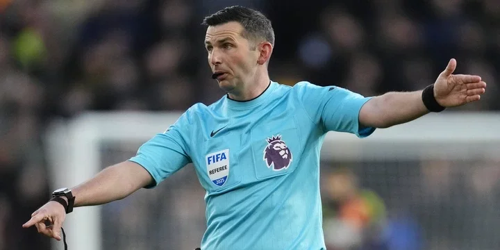 Premier League official Michael Oliver will be banned from taking charge of the Carabao Cup final between Liverpool and Newcastle United next month