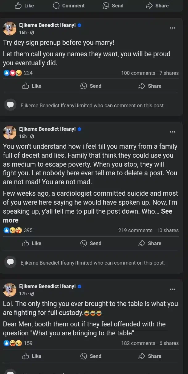 Canada-based Nigerian cries out as wife demands kids and money after failed marriage