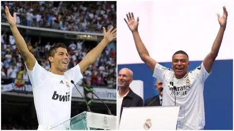 How Mbappe compares to his idol Cristiano Ronaldo after Real Madrid presentation