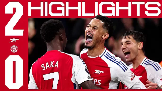 Arsenal 2 - 0 Manchester United (Dec-04-2024) Premier League Highlights