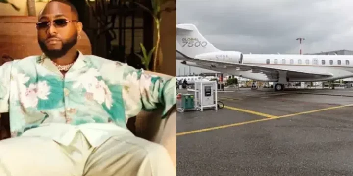 Davido says he has bought a Bombardier 7500 jet