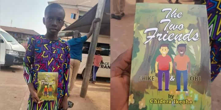 Primary 6 boy who wrote a book and sold it in motor parks bags a scholarship