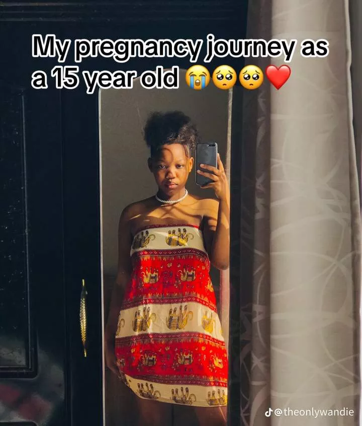 15-year-old girl shares her pregnancy journey (photos/video)