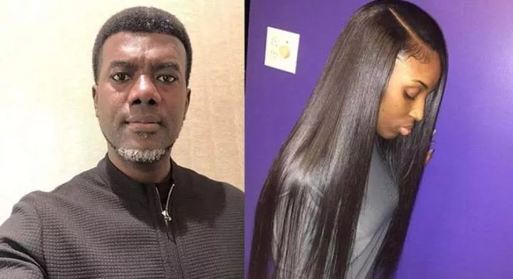 Stop wasting $500 on bone straight hair monthly & invest in you brain - Reno Omokri once tweeted 