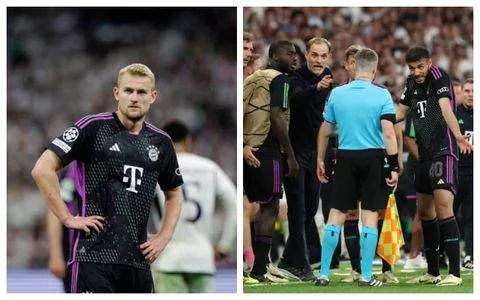 Bayern Munich defender De Ligt claims the linesman apologised to him following offside call