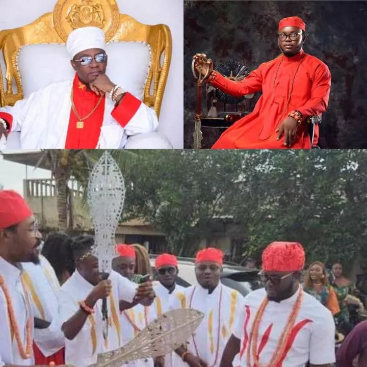 Groom apologises after Oba Of Benin slammed him and his groomsmen for dancing with a traditional scepter meant for chiefs only