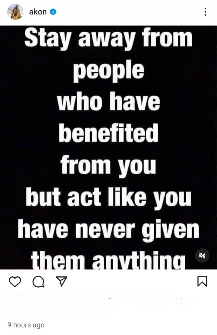 'Stay away from people who benefited from you but act like you