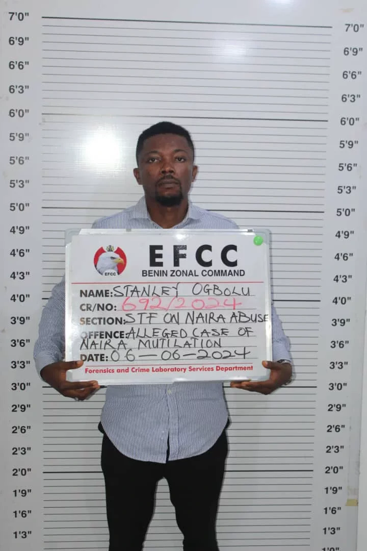 EFCC Arrests Three for Suspected Naira Mutilation in Benin