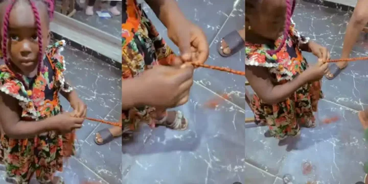 Talented little girl becomes internet sensation as she expertly braids hair (Video)