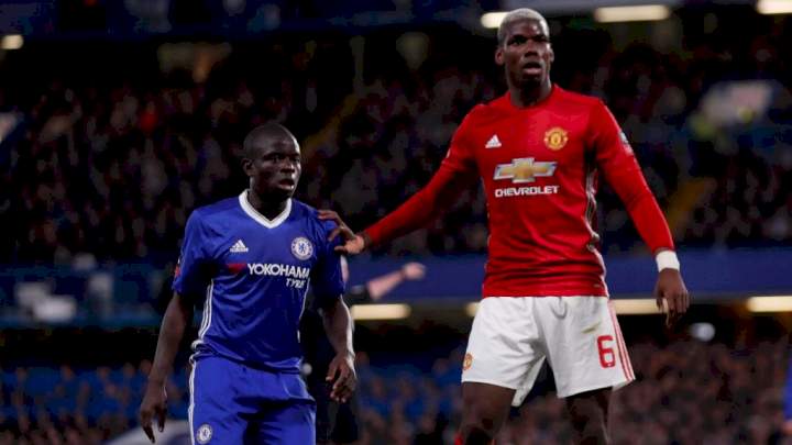 FA Cup: Chelsea's Kante cheats a lot - Man Utd star, Pogba