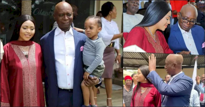 "Baby number 2 on the way" - Congratulatory messages roll in for Regina Daniels as she flaunts baby bump