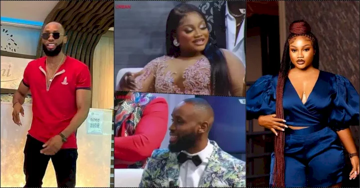 BBNReunion: JMK stammers as Emmanuel grills her over accusation of flirting (Video)