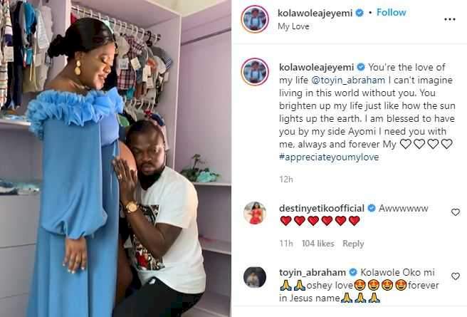 I Can't Imagine Living In This World Without You - Kola Ajeyemi Expresses Undying Love For Toyin Abraham