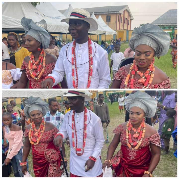 Photos/video from wedding ceremony of Delta man and his two pregnant brides