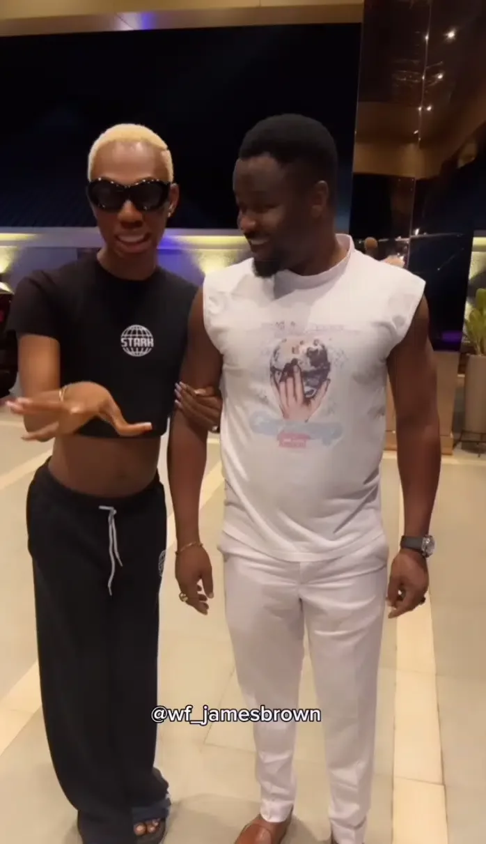 James Brown blushes hard as he meets his 'mentor' Zubby Michael for the first time (Video)