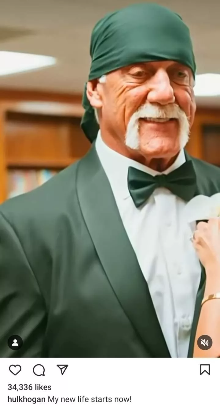 'My new life starts now' Hulk Hogan writes as he shares video from his third wedding