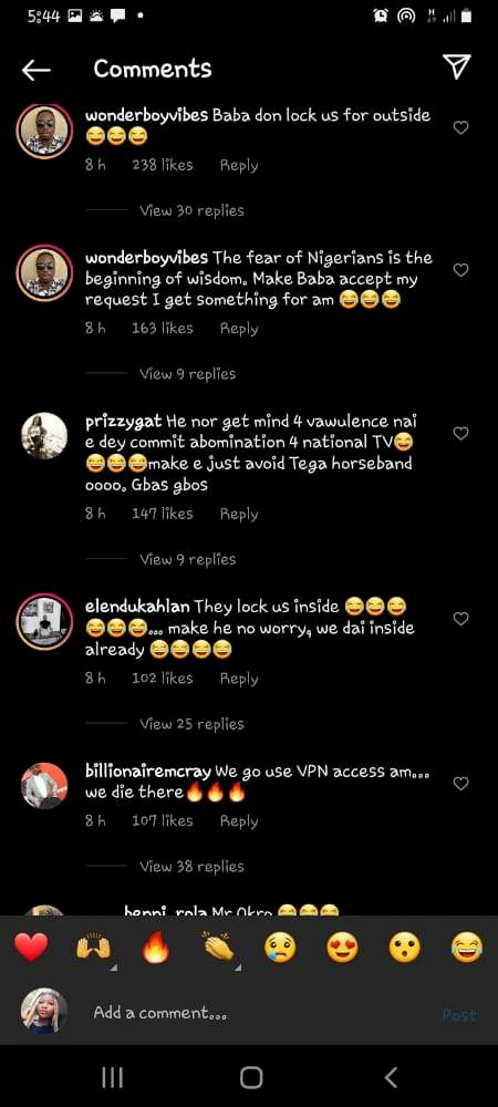 BBNaija: Boma switches IG page to 'Private' following heavy bashing that trailed his eviction