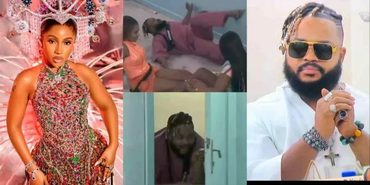 'This WhiteLambo ship go sail so?' - Reactions as Whitemoney runs as Mercy Eke asked for a kiss (Video)