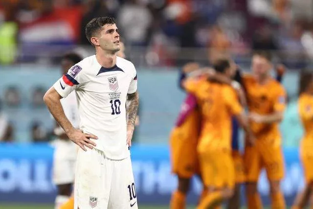 Christian Pulisic in low spirits after USA are knocked out from the World Cup by the Netherlands