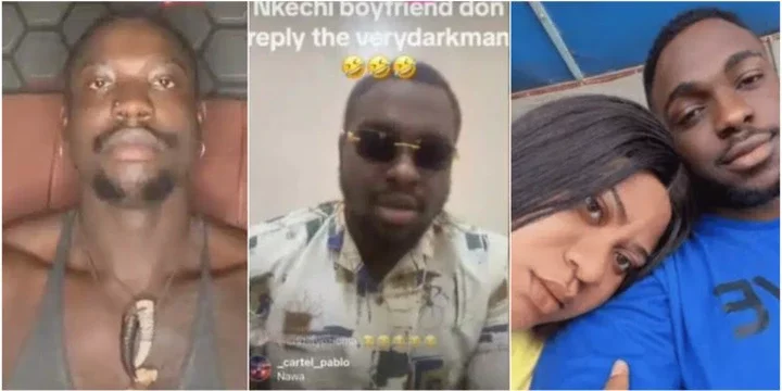 "I get money to waste this period" - Nkechi Blessing's lover calls out VeryDarkman, vows to drag him to court