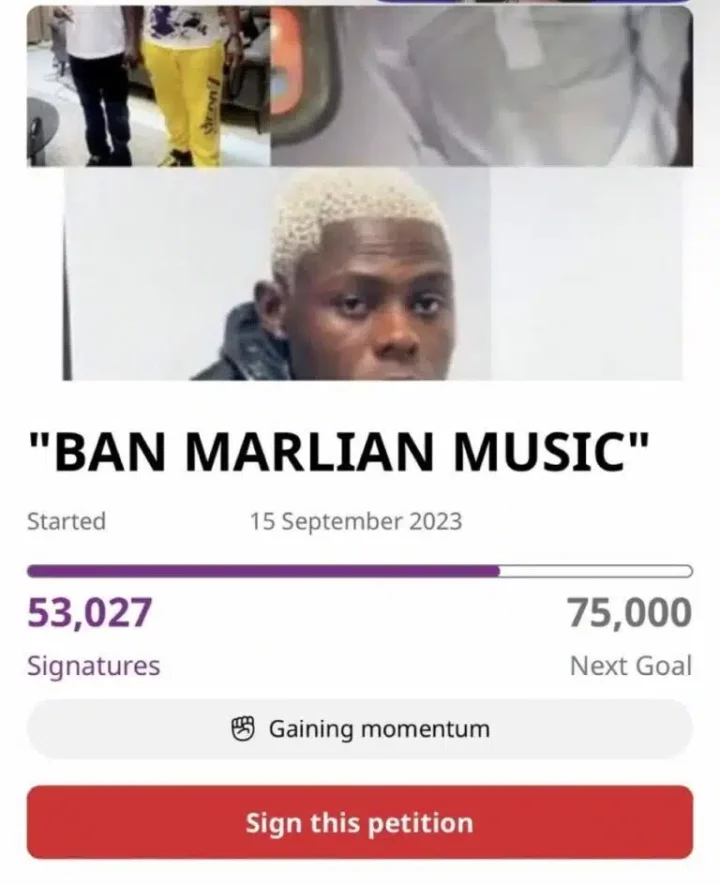 Nigerians sign petition to ban Marlian records
