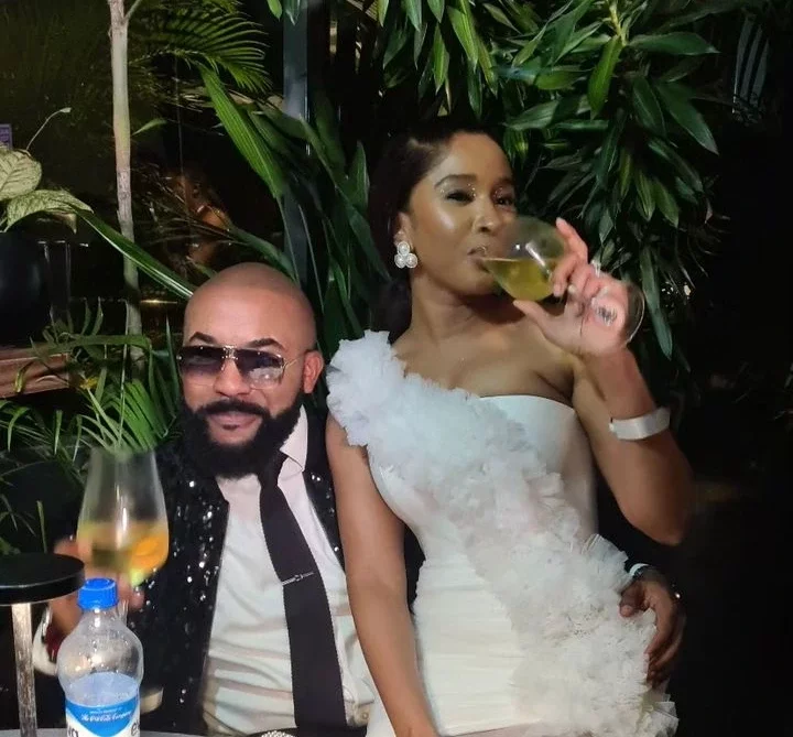 Actor, Banky W takes his wife, Adesua Etomi on a date.