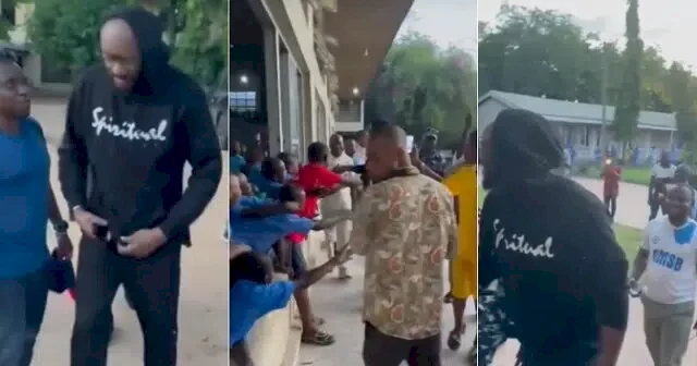 Secondary School Students Go Crazy When Tuface Idibia Visits His Alma Mater (Video)