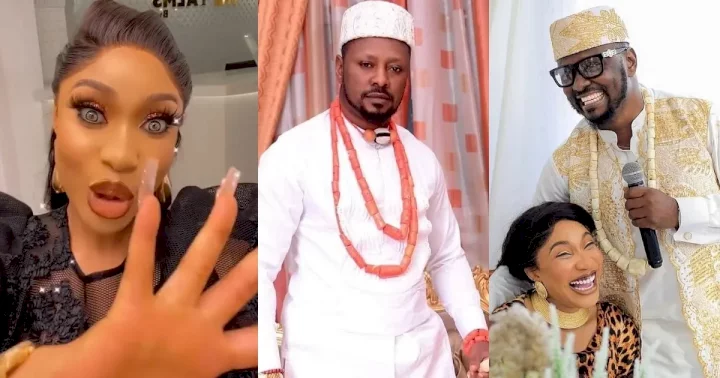"Public p3nis" "Ashawo" - Tonto Dikeh and her ex-lover exchange filthy words following video she uploaded (Details)