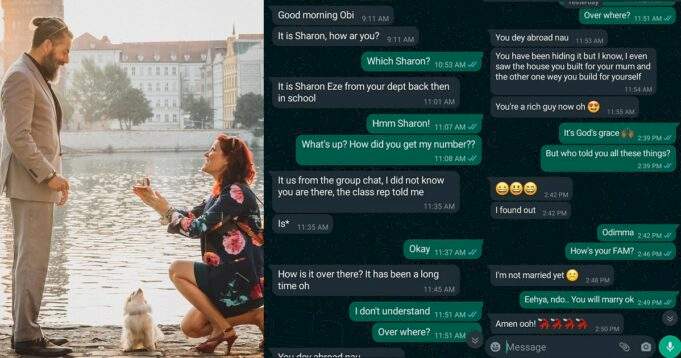 Man shares chat with an old classmate who turned down his advances years ago and now wants to marry him